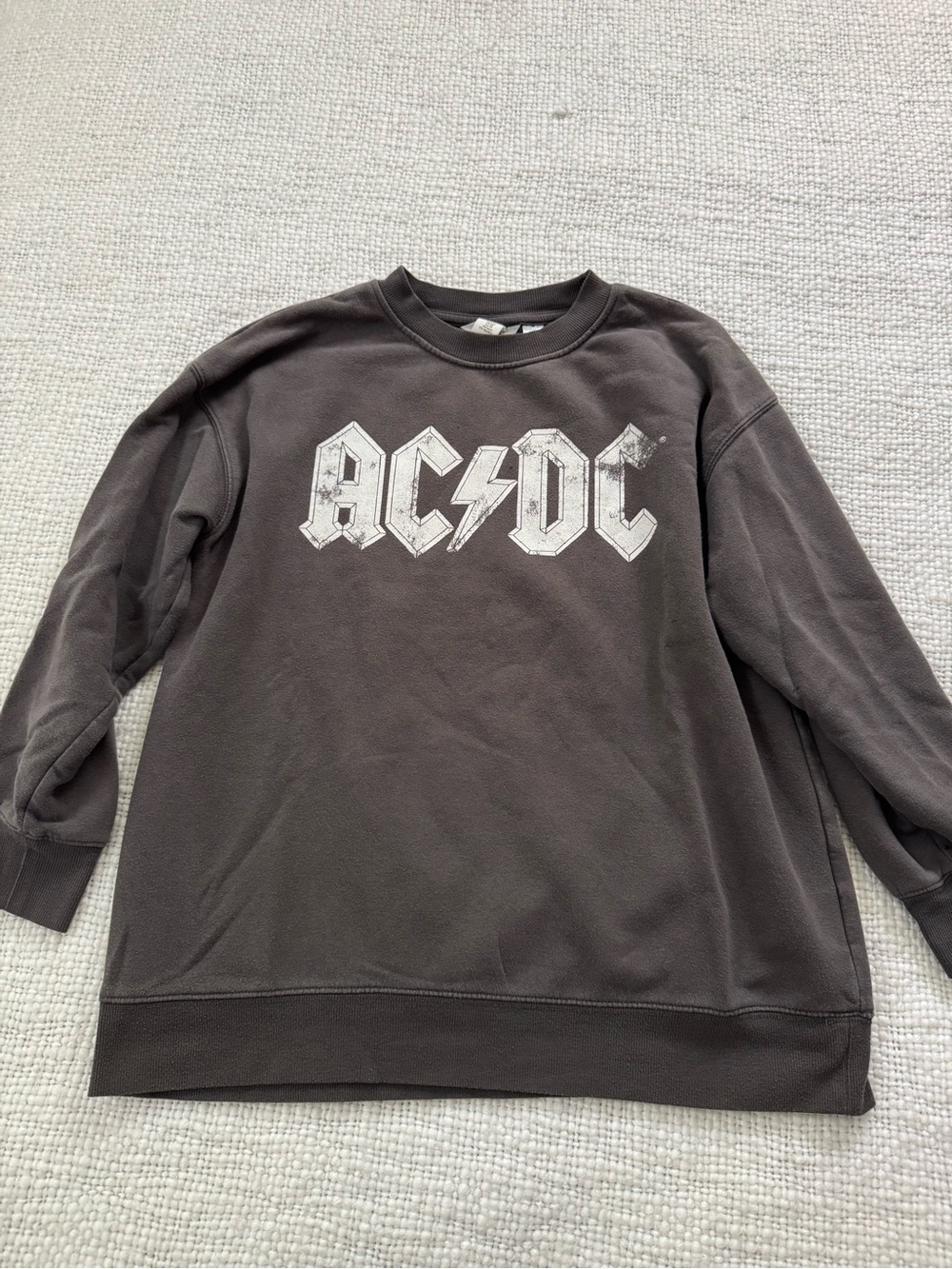 AC/DC Black Charcoal Crewneck Sweatshirt